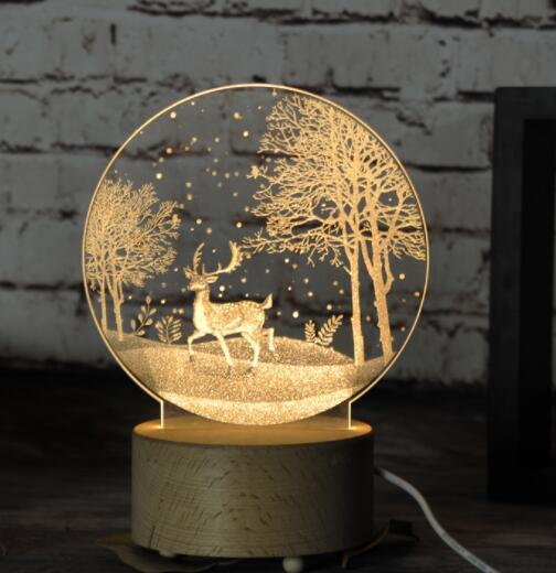 Deer Lamps Romantic LED Touch