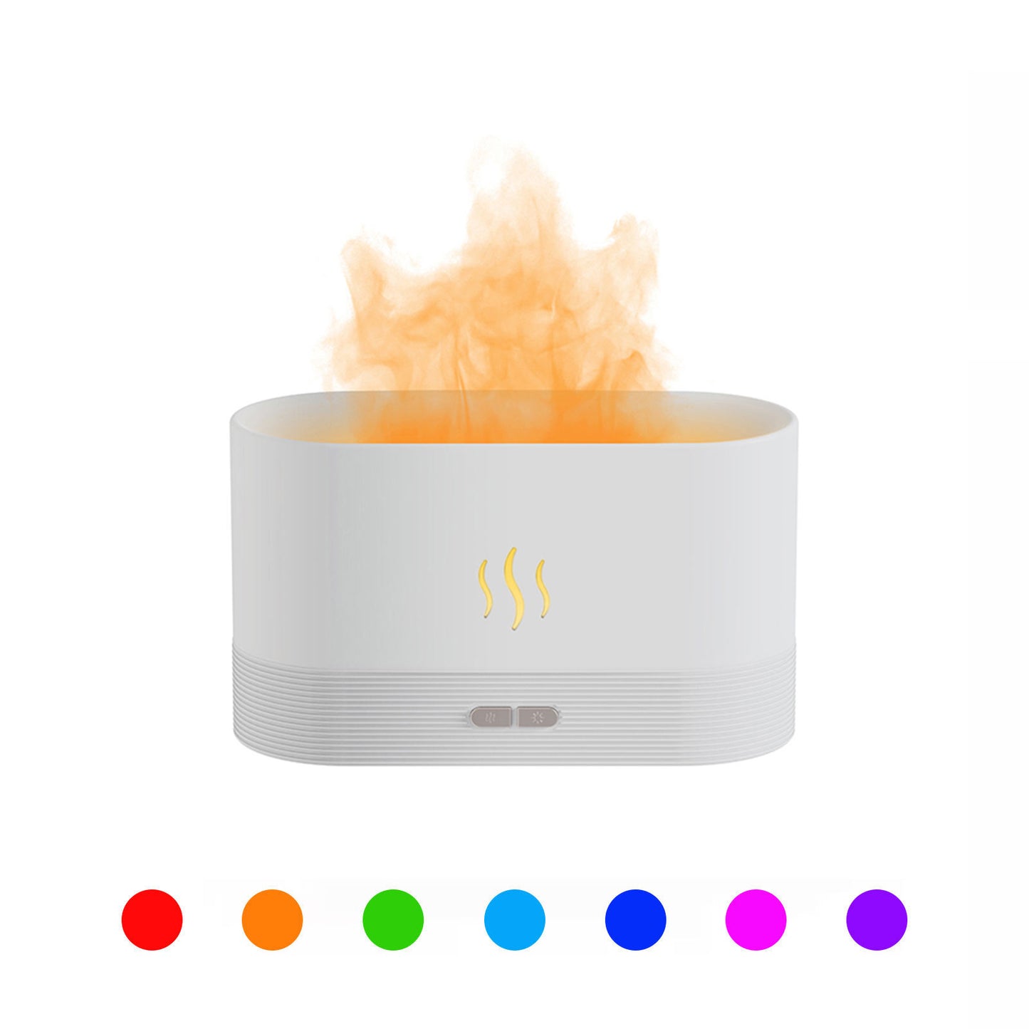 USB Ultrasonic Flame Humidifier Led RGB Colorful Essential Oil Fire Flame Aroma Diffuser